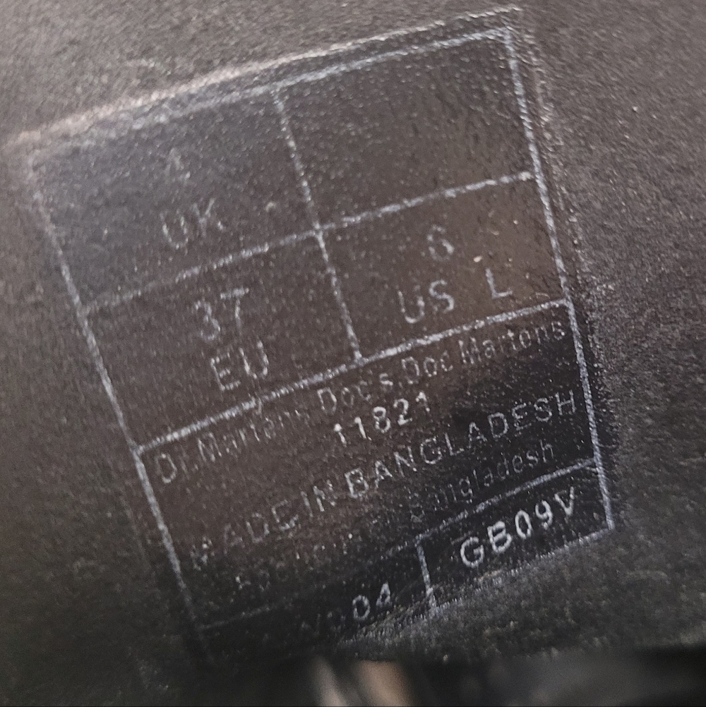 Dr. Martens 1460 Pascal Black Leather Combat Boots - Picture 9 of 9